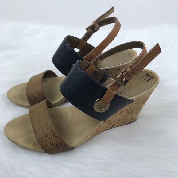 anne klein iflex wedge sandals
